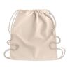Sac à cordon en coton organique beige | sans marquage | non disponible | non disponible | non disponible