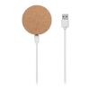 Chargeur sans fil rond beige | sans marquage | non disponible | non disponible
