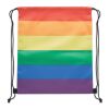 Sac à cordon arc-en-ciel RPET multicolore | sans marquage | non disponible | non disponible | non disponible