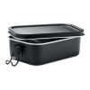 Lunch box en acier inox. 750ml noir | sans marquage | non disponible | non disponible | non disponible