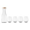 Set de boisson en verre recyclé transparent | sans marquage | non disponible | non disponible