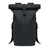 Rolltop washed canvas backpack noir | sans marquage | non disponible | non disponible | non disponible