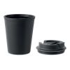 Recycled PP tumbler 300 ml noir | sans marquage | non disponible | non disponible