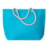 Sac de plage avec cordon turquoise