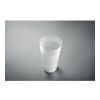 Gobelet réutilisable en PP 550 ml blanc transparent | sans marquage | non disponible | non disponible