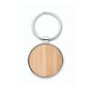 Porte-clés rond métal bambou bois | sans marquage | non disponible | non disponible | non disponible