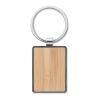 Porte-clés rectangle en bambou bois | sans marquage | non disponible | non disponible | non disponible