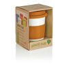 Tasse à café en PLA orange-blanc | sans marquage | non disponible | non disponible