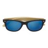 Lunettes de soleil en ABS et bambou Luis argent