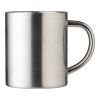 Mug double paroir en acier inoxydable Braylen 250 ml argent