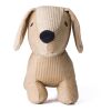 Peluche 'Chien' en polyester côtelé Liza marron | sans marquage | non disponible | non disponible