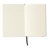 Carnet A5 en carton recyclé Hudson noir/blanc | sans marquage | non disponible | non disponible