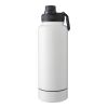 Gourde isotherme de 1 000 ml en acier inoxydable Nathaniel blanc | sans marquage | non disponible | non disponible