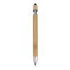 Stylo bille en bambou et plastique Deanna orange | sans marquage | non disponible | non disponible