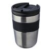 Mug isotherme en acier inoxydable recyclé Keith noir/argent | sans marquage | non disponible | non disponible
