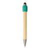 Stylo bille en bambou avec fonction spinner Fenn rouge | sans marquage | non disponible | non disponible