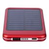 Power Bank solar de aluminio Tycho rouge | sans marquage | non disponible | non disponible
