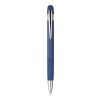 Set de cuaderno de PU reciclado (A5) y bolígrafo Tarek bleu