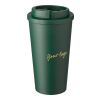 Mug double paroi en plastique PP Mackenzie vert | sans marquage | non disponible | non disponible