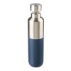 Botella termo de acero inox. reciclado (600 ml) Esen bleu | sans marquage | non disponible | non disponible
