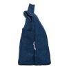 Sac isotherme roll-top en denim recyclé Mira bleu | sans marquage