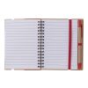 Carnet à spirale en papier recyclé Angela rouge | sans marquage | non disponible | non disponible
