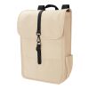 Sac à dos avec rabat en polyester rPET Lyric beige | sans marquage | non disponible | non disponible