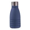 Gourde pliable de 550 ml en silicone Erin bleu cobalt | sans marquage | non disponible | non disponible