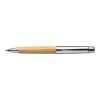 Stylo bille twist en acier inoxydable et bambou Anke argent | sans marquage | non disponible | non disponible