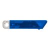 Cutter publicitaire en plastique translucide bleu