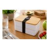 Lunch box double compartiment en PP Maxton noir