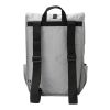 Sac à dos avec rabat en polyester rPET Lyric gris clair