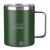 Mug double paroi en acier inoxydable Renate gris