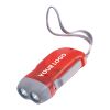 Lampe de poche dynamo argent