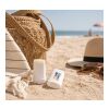Crème solaire indice SPF 30. orange
