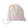 Sac à dos en coton 120 g/m2 beige