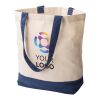 Sac shopping en coton canvas Cole noir
