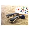Set de 2 raquettes de plage en bois noir | sans marquage | non disponible | non disponible