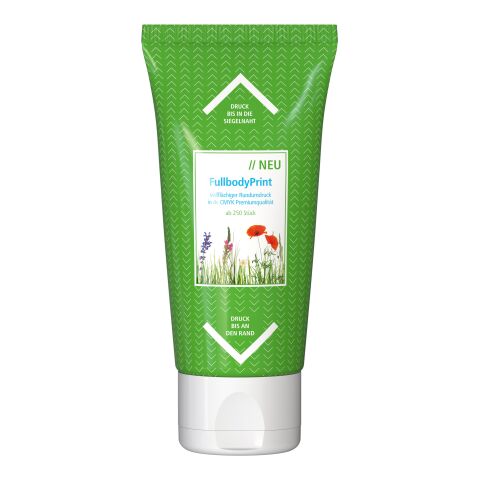 Tube de 50 ml - Gel Douche Gingembre-Citron Vert - FullbodyPrint Blanc | sans marquage