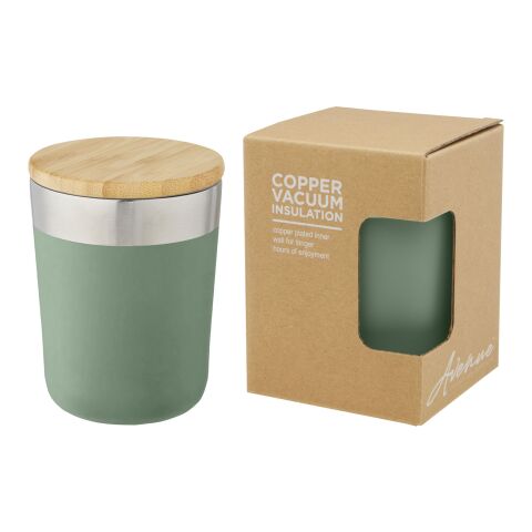 Mug Lagan de 300&nbsp;ml avec couvercle en bambou Standard | Vert | sans marquage | non disponible | non disponible