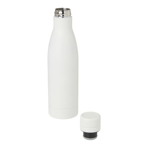Bouteille isotherme sous vide Vasa de 500 ml en cuivre et acier inoxydable recyclé certifié RCS Standard | blanc | sans marquage | non disponible | non disponible