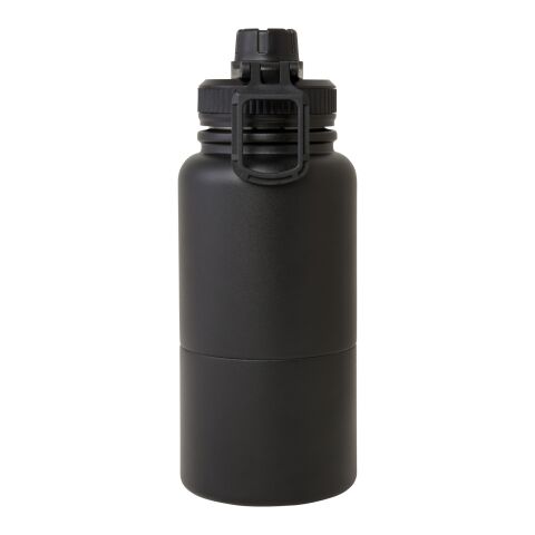 Bouteille de sport Dupeca de 840&nbsp;ml avec isolation en acier inoxydable certifiée RCS Noir | non disponible