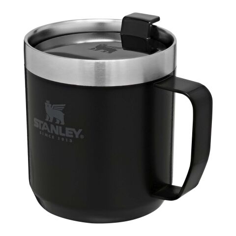 Tasse de camping Stanley Classic de 350 ml Standard | Noir | Tampographie 1 couleur | A l&#039;arrière | 30 mm x 60 mm
