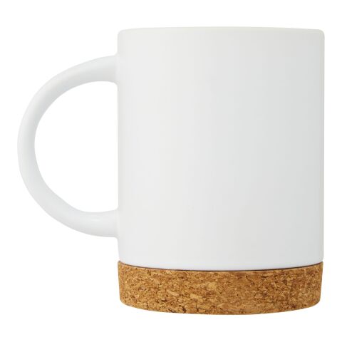 Tasse Neiva de 425 ml en céramique avec base en liège Standard | Blanc | sans marquage | non disponible | non disponible