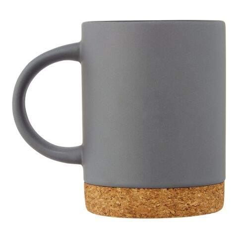 Tasse Neiva de 425&nbsp;ml en céramique avec base en liège Standard | Gris | sans marquage | non disponible | non disponible