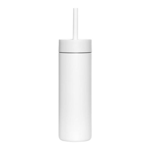 Bouteille d’eau MiiR Sipper de 473&nbsp;ml avec paille blanc
