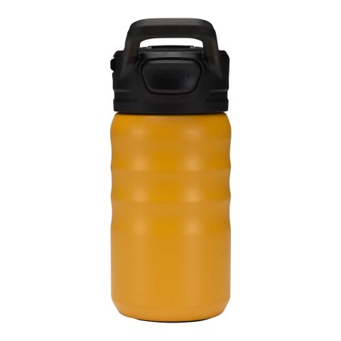 Gourde de sport Knox 350 ml en acier inoxydable à double paroi recyclé RCS avec paille rabattable Jaune