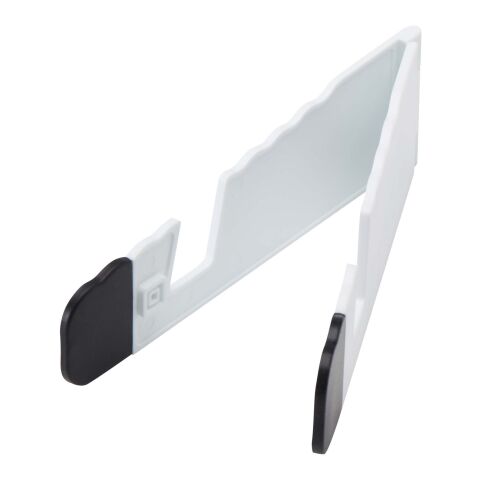 Support pliable Buna pour tablette et téléphone en plastique recyclé Standard | Blanc | sans marquage | non disponible | non disponible