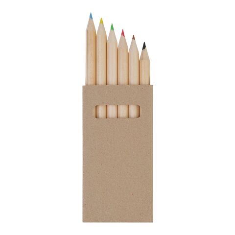 Set de 6 crayons de couleur Standard | Naturel | sans marquage | non disponible | non disponible | non disponible