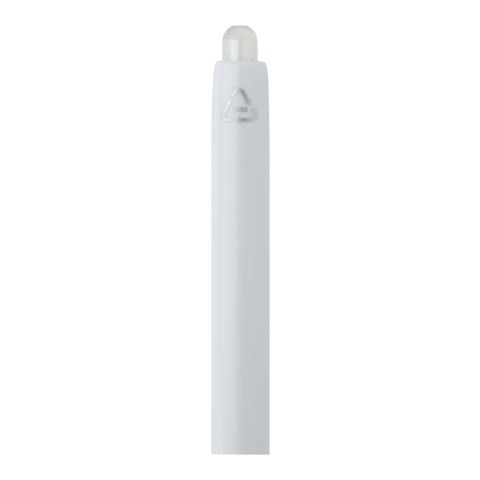 Stylo bille Glen avec double injection recyclé RCS (encre bleue) blanc